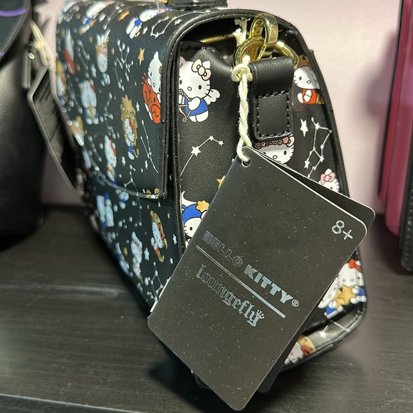 Loungefly Sanrio Hello Kitty Zodiac Allover Print Crossbody Purse - Picture 8 of 11